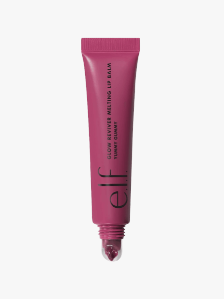e.l.f. Cosmetics Glow Reviver Melting Lip Balm in branded component on a light gray background